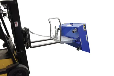 Vestil HOP-LP low profile parts hopper shown from an alternate angle