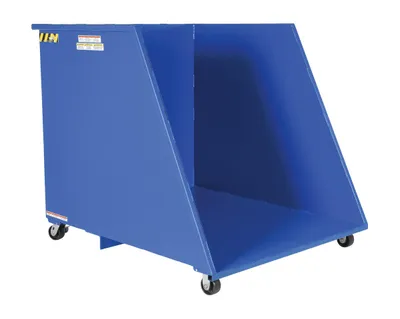 Vestil HOP-OE open ended steel dumping hopper