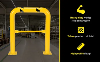 Vestil HPRO-36-42-4 high profile machinery guard feature highlights