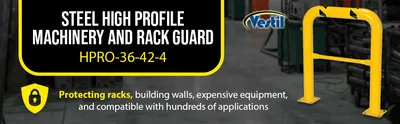Vestil HPRO-36-42-4 high profile machinery guard feature highlights