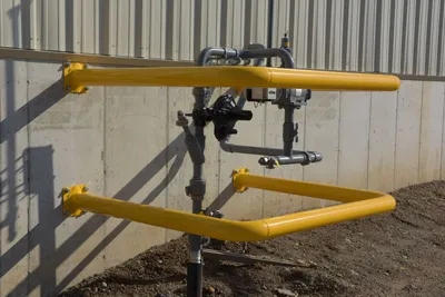 Vestil HPRO-60-42-4 high profile machinery guard shown from an alternate angle