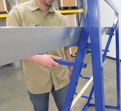 Vestil HSR-4860 horizontal storage rack shown from an alternate angle