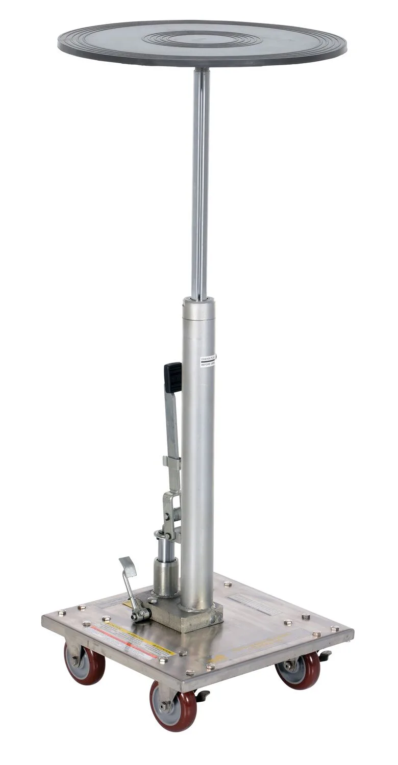 Vestil HT-02-18R-PSS hydraulic post tables w rounded top