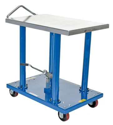 Vestil HT-20-2436A hydraulic post table shown from an alternate angle