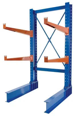 Vestil HU-C-8-36-SET cantilever rack kit shown from an alternate angle