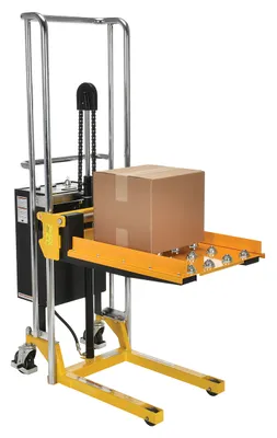 Vestil HYDC-BTP dc powered hefti-lift shown from an alternate angle