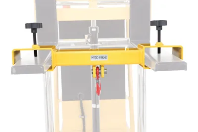 Vestil HYDC-FRKHK dc powered hefti-lift shown from an alternate angle
