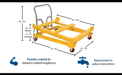 Vestil IBC-TLT ibc tilt stands w fork pocket feature highlights