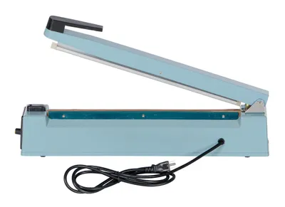 Vestil ISEAL-15T impulse bag sealer shown from an alternate angle