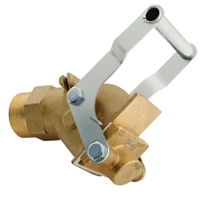 Vestil JDFT-B manual drum faucet shown from an alternate angle
