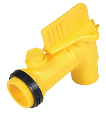 Vestil JDFT manual drum faucet shown from an alternate angle