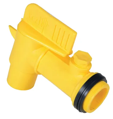 Vestil JDFT manual drum faucet shown from an alternate angle