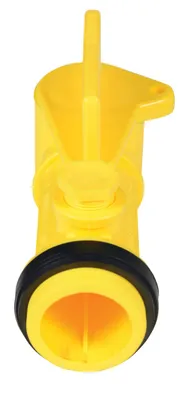 Vestil JDFT manual drum faucet shown from an alternate angle