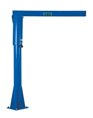 Vestil JIB-FM-10 floor mounted jib shown from an alternate angle