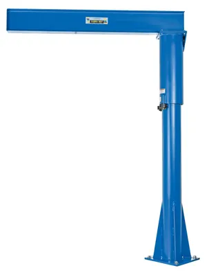 Vestil JIB-FM-20 floor mounted jib shown from an alternate angle