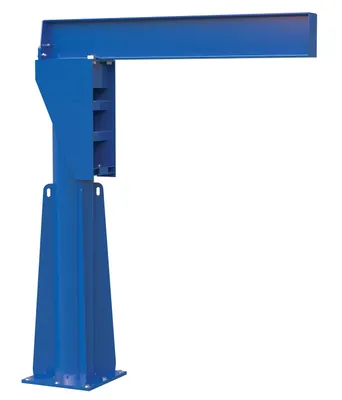 Vestil Steel Floor Mounted Jib 80-3/8 In. I-Beam 4000 Lb. Capacity Blue
