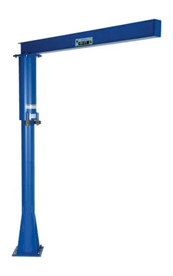 Vestil Steel Floor Mounted Jib 80 In. I-Beam 600 Lb. Capacity Blue