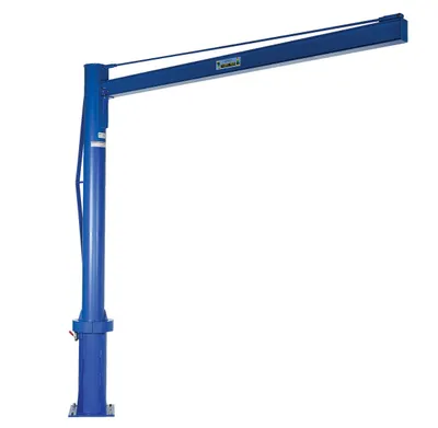 Vestil Steel Multi Station Jib Crane 120 In. I-Beam 1000 Lb. Capacity Blue