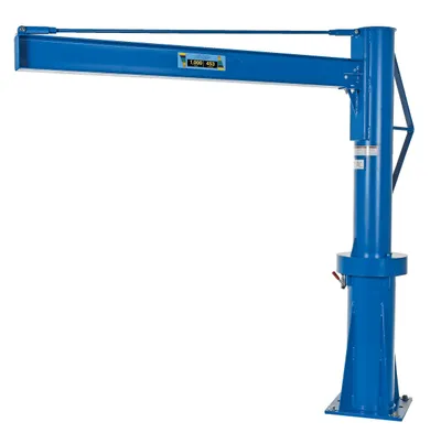 Vestil JIB-P-10-6-6 multi-station transportable jib crane shown from an alternate angle