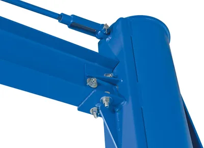 Vestil JIB-P-10-6-8 multi-station transportable jib crane shown from an alternate angle