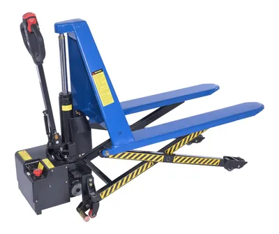 Vestil L-270-DC-HD-CTD tote lifter shown from an alternate angle