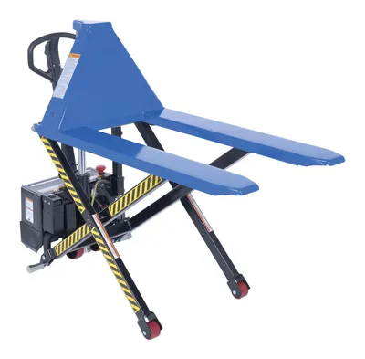 Vestil L-270-DC-HD-PE tote lifter shown from an alternate angle