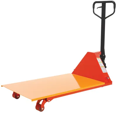 Vestil L-PLATE-27 tote lifter shown from an alternate angle