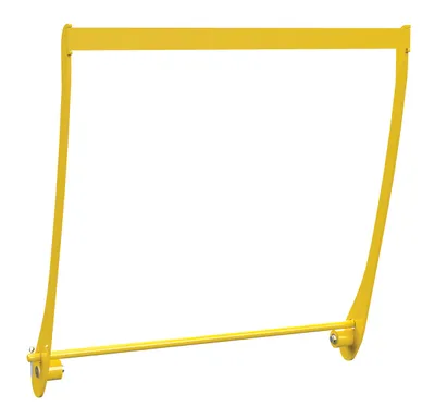 Vestil Steel Safety Gate For Warehouse EZ Ladder Yellow
