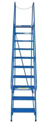 Vestil LAD-MM-10-P maintenance ladder shown from an alternate angle