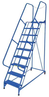 Vestil LAD-MM-9-P maintenance ladder shown from an alternate angle
