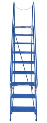 Vestil LAD-MM-9-P maintenance ladder shown from an alternate angle