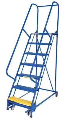 Vestil LAD-PW-26-7-P standard slope ladder shown from an alternate angle