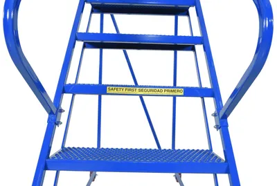 Vestil LAD-PW-26-7-P standard slope ladder shown from an alternate angle