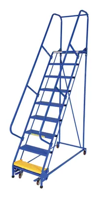 Vestil LAD-PW-26-9-P standard slope ladder shown from an alternate angle