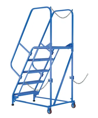 Vestil LAD-STAL-5-G semi-trailer access ladder shown from an alternate angle