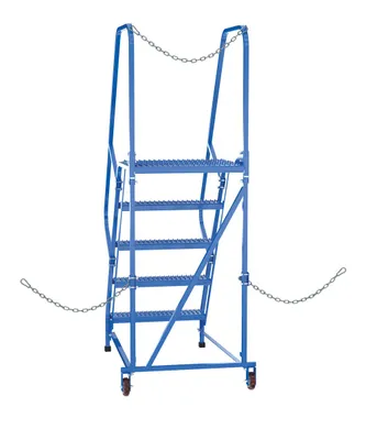 Vestil LAD-STAL-5-G semi-trailer access ladder shown from an alternate angle