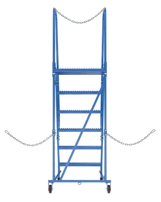 Vestil LAD-STAL-6-G semi-trailer access ladder shown from an alternate angle