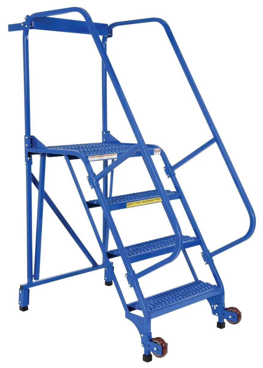 Vestil LAD-TRS-60-4-G tip-n-roll mobile ladder