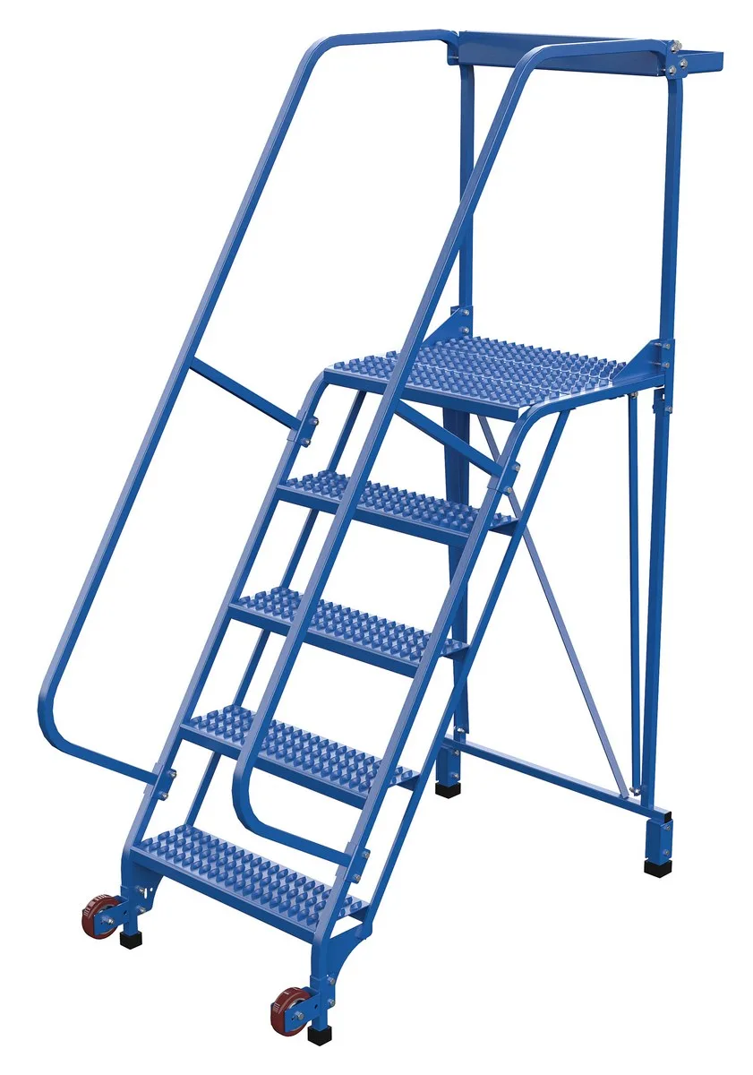 Vestil LAD-TRS-60-5-G tip-n-roll mobile ladder