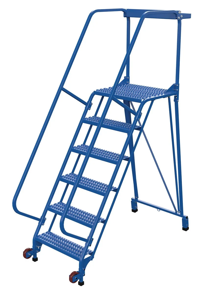 Vestil LAD-TRS-60-6-G tip-n-roll mobile ladder