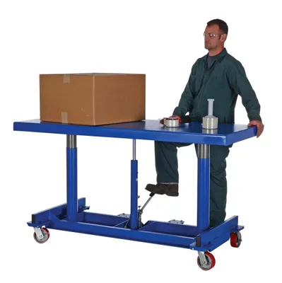 Vestil LDLT-3072 long deck cart shown from an alternate angle