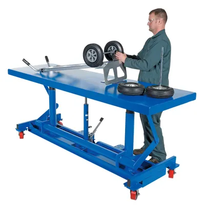 Vestil LDLT-3096 long deck cart shown from an alternate angle