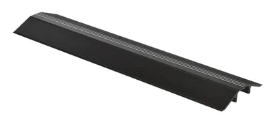 Vestil LHCR-36-BK extruded aluminum hose & cable crossover shown from an alternate angle