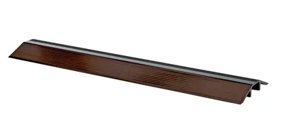 Vestil LHCR-36-BRN extruded aluminum hose & cable crossover shown from an alternate angle