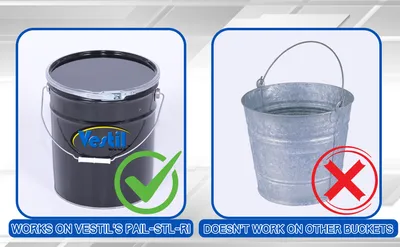 Vestil LID-STL-LL lid feature highlights
