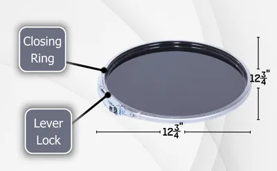 Vestil LID-STL-LL lid feature highlights