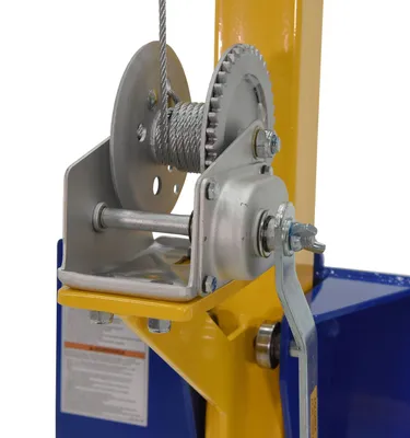Vestil LIFTER-2 portable worksite lift shown from an alternate angle