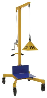 Vestil LIFTER-2 portable worksite lift shown from an alternate angle