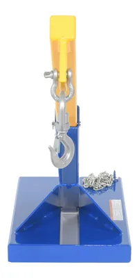 Vestil LLM-BBL-FP-1000 bulk bag lifter shown from an alternate angle