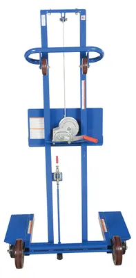 Vestil LLPW-500-4SFL lite load lift shown from an alternate angle